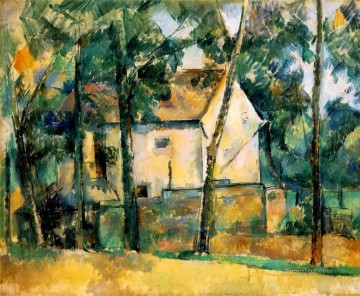 Paul Cezanne Painting - Casa y árboles Paul Cezanne